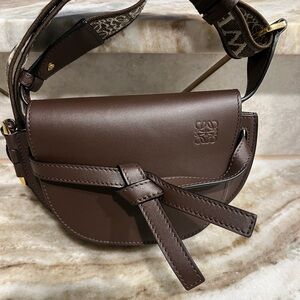 AUTHENTIC Loewe Mini Gate Dual Leather Shoulder Bag